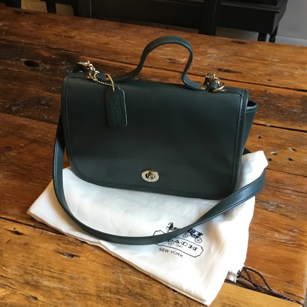 Vintage Dark Green Casino Bag - Picture 2 of 8